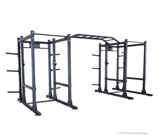 Body Solid Commercial Extended Large Double Power Rack Package SPR1000DBBACK