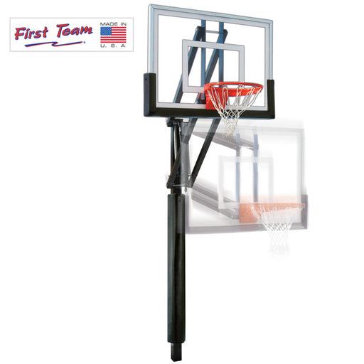 First Team Vector In Ground Adjustable Basketball Goal