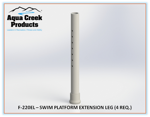 Aqua Creek PVC Swim Platform Extension Legs