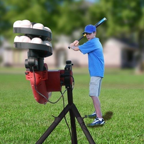 Heater Sports BaseHit Real Baseball Portable Pitching Machine