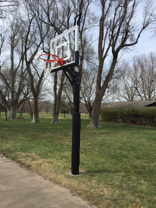 First Team Champ In Ground Adjustable Basketball Goal