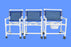 Aqua Creek 18" Folding Shower/Commode Chair F-590TWSOC12