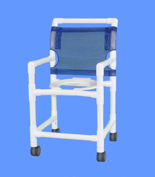 Aqua Creek 18" Deluxe Shower/Commode Chair with Heavy Duty Seat F-530TWSO