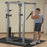 Body Solid Pro Stabilized Power Rack Bench Barbell Package For Bench Press and Pulldown 300lb
