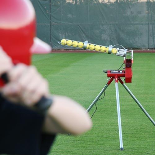 Heater Real Baseball Pitching Machine With Auto Ballfeeder