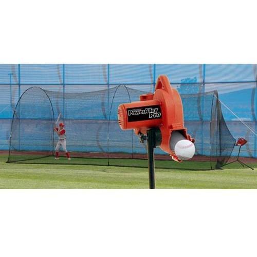 PowerAlley Pro Real Ball Machine & PowerAlley 22' Cage