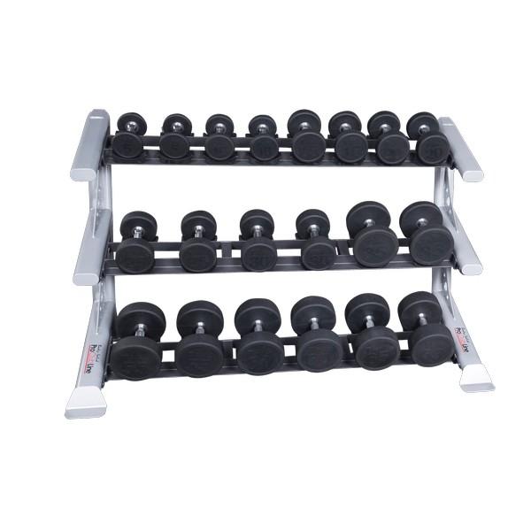 Pro ClubLine 2-3 Tier Saddle Round Dumbbell Storage